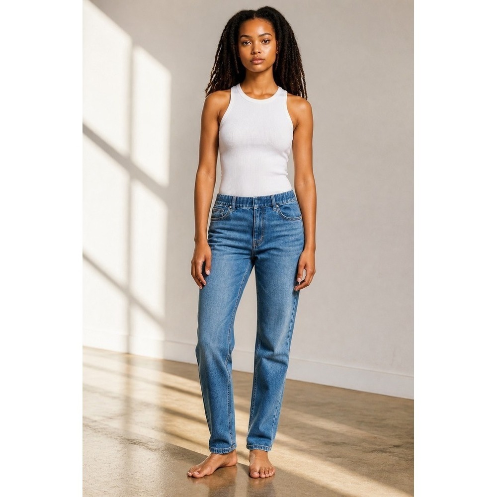 Signature by Levi Strauss & Co. Jeans Womens W30 L28 Medium Blue Pull-On size 10